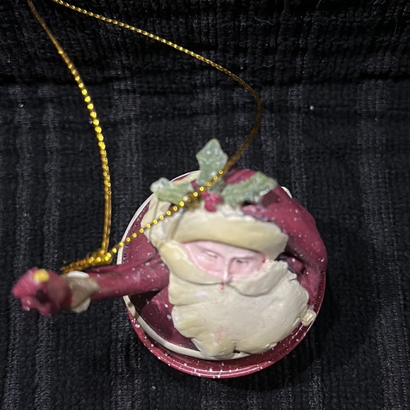 vVintage Beth Yarbrough Santa Jingle Bell Ornament - Picture 6 of 7